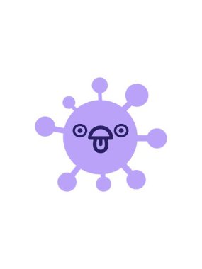 kızgın bakışlı virüsün radyoaktif ışıldayan animasyonu