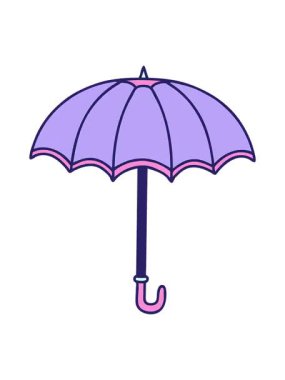 Şemsiye tasarımının geleneksel tarzında titreyen hareketli dövme animasyonu