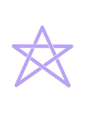 Pentagram yıldızının hareketli animasyonu