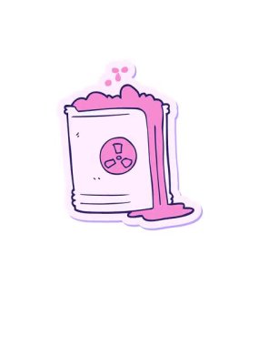 Radyoaktif atık çizgi filminin çıkartmasının yükselişi ve yüzdürülmesi