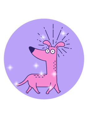 Dövme stili bir köpeğin simge canlandırması şaşırttı.