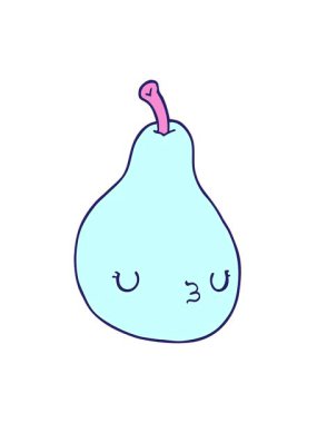 Armut çizgi film elementinin titreşimli hareket animasyonu