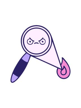 Büyüteç çizgi filminin ışık efekti animasyonu