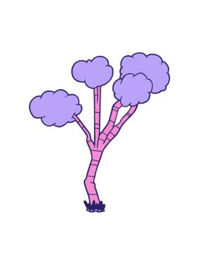 çizgi film seyrek ağacının animasyonunu bob ve duraklat