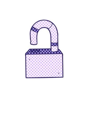 Çizgi film asma kilidinin canlanması ve yüzdürülmesi