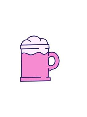 yatay olarak titreşen bira karikatürü animasyonu