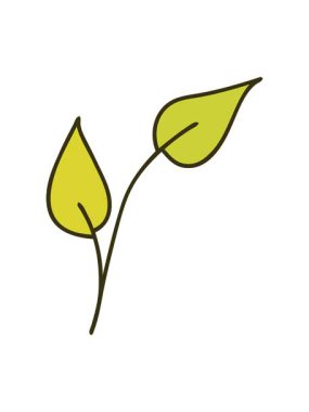 Yaprak karikatürünün renk değişimi