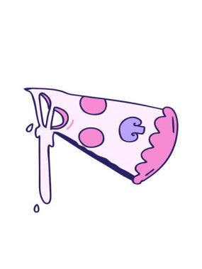 çizgi film pizzasının hareketli animasyonu