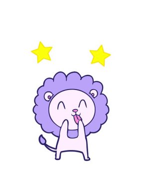 dönen yıldızlar mutlu aslan çizgi filmlerinin animasyonları