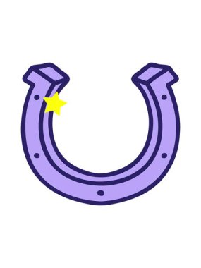 Parlayan yıldızlar at nalı çizgi filminin animasyonunu etkiler.