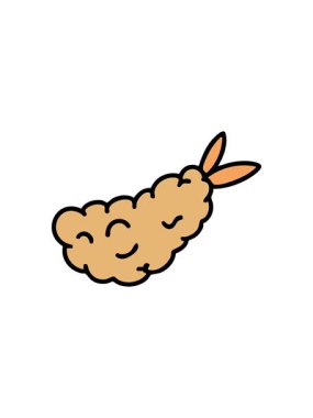 Japon tempura kızarmış shimp aperatifinin canlandırma etkisi