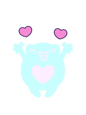 dönen kalpler aşık kurbağanın animasyonu