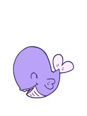 Balina çiziminin animasyonunu genişletiyorum.