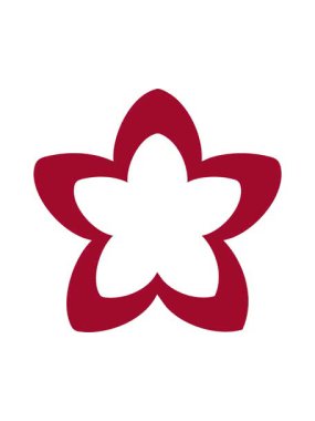 Geleneksel Japon çiçeklerinin dönen hareketli animasyonları