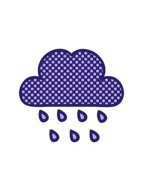 Fırtına yağmuru bulutu çizgi filminin animasyonunu salla ve durdur