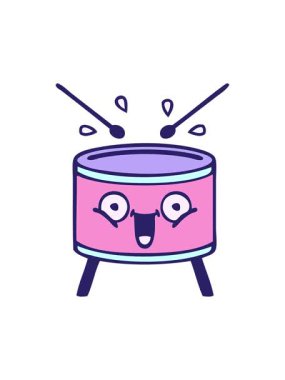 garip bir davul çizgi filminin animasyonunu salla ve durdur