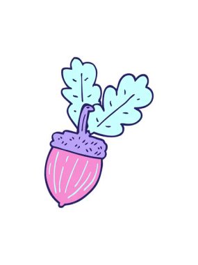 karikatür karikatür meşe palamudunun pixelize etkisi