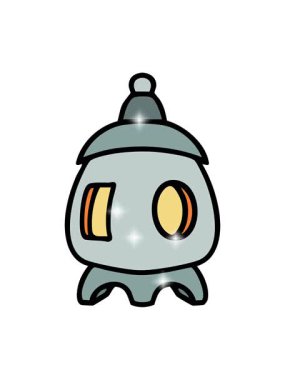 Işıltı etkisi Japon geleneksel tapınağının animasyonu içeriden aydınlatılıyor.