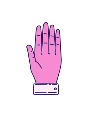 Geleneksel bir el tarzında klasik bir dövmenin hareketli animasyonu.