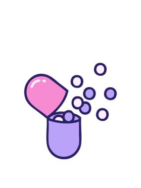 Retro Dövme Biçiminin canlandırılması açık tıbbi kapsül hapını patlattı