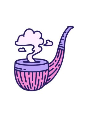 Sigara içen bir pipodaki dövmenin hareketli animasyonu