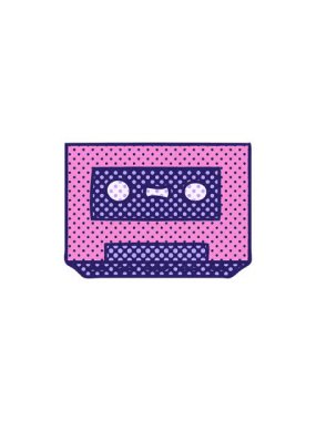 Eski bir kasetin karikatür karalamalarının gösterişli satış animasyonları