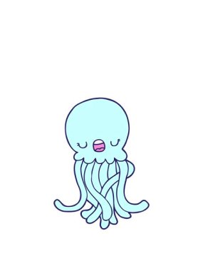 Komik denizanasının animasyonunu genişletiyor.