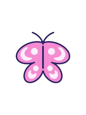 Basit bir kelebek çiziminin gösterişli satış animasyonu