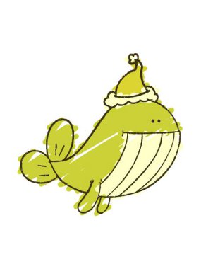 Mutlu Balina Tebeşiri Çiziminin renk animasyonu değişiyor