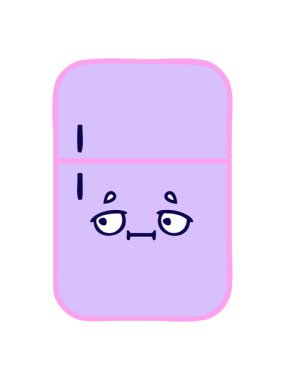 Buzdolabının neon ışık efekti animasyonu.