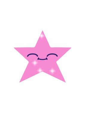 Bir altın yıldızın retro çizgi filminin ışıltı etkisi