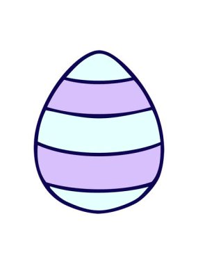 El çiziminin neon ışık efektleri çizgi film paskalya yumurtası