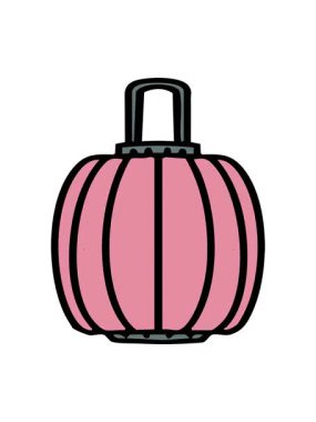 Geleneksel Japon tarzında kağıt asılı fenerin canlandırma efekti