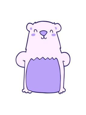 çizgi film Kawaii 'nin animasyonunu bob ve duraklat