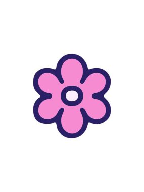 Çiçeğin karikatür elementinin satış flaş animasyonu