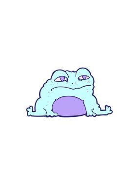 Kurbağa çiziminin bölünme etkisi canlandırması