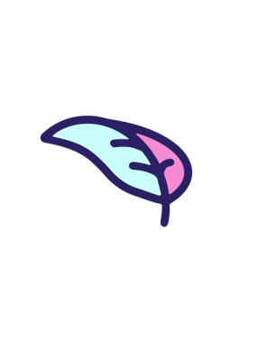 Yaprak karikatürünün yatay titreşimli animasyonu