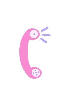 Telefon alıcısının hareketli animasyonu