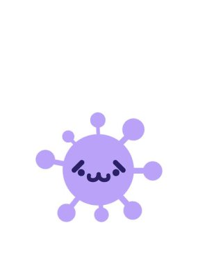 sevimli utangaç hayvan virüsünün hareketli animasyonu