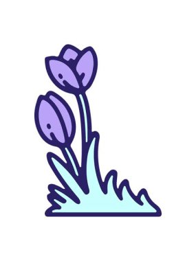 lale çiçeği tasarımının parlak ışık efekti