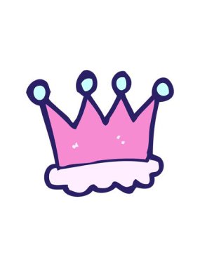 karikatür taç sembolünün hareketli animasyonu