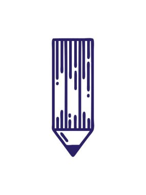 bir kalem simgesi siyah çizgi biçiminde dövme animasyonunu bob ve duraklat