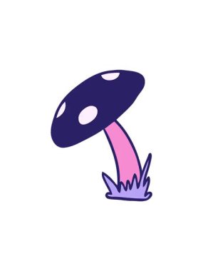 El çizimi bir kurbağa dışkısının karikatürü.