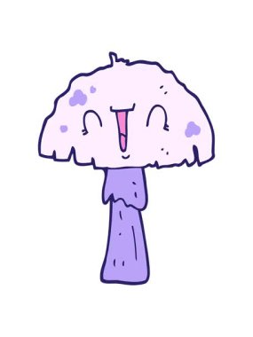 karikatür mantarının pixelize etkisi