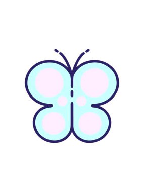 Basit bir kelebeğin yıldız patlaması etkisi animasyonu