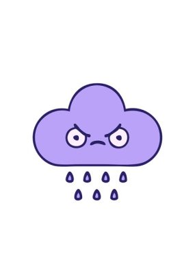 Yanıp sönen radyal çizgiler Fırtına yağmuru bulutunun çizgi filmlerinin animasyonu