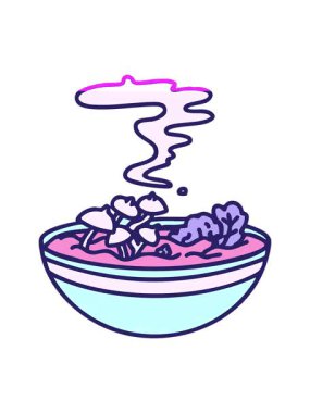 Japon kâsesinde marine edilmiş sıcak mantarların canlandırmasını çalıştır.