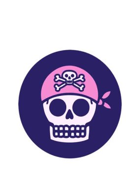 Bir korsan kafatasının ikonik dövme görüntüsünü genişletiyor