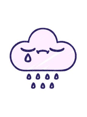 Fırtına Bulut Tebeşiri Çiziminin dikkat çekici animasyonu