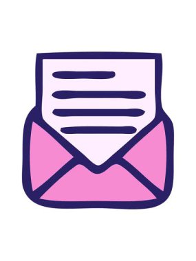 bir mektup ve zarf karikatürünün canlandırmasını bob ve duraklat